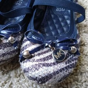 Girl's Toddler Michael Kors Sequence Ballet Flats